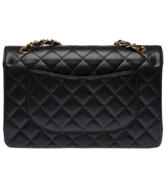 Image 1 of Sac CHANEL Timeless/Classique en Cuir Noir - 103468