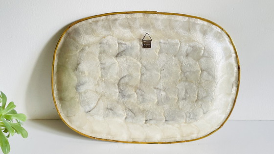 Image 1 of Vassoio vintage in madreperla e conchiglia