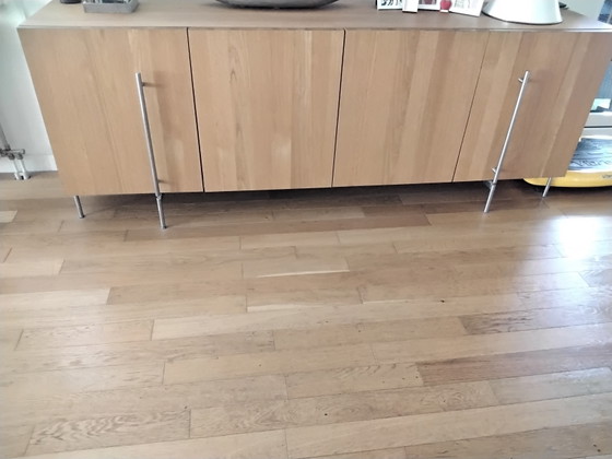 Plain Oak Sideboard – Metal, Wood (photo 3 of 5)