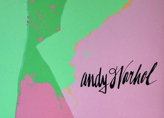 Image 1 of 1986 Carnegie Museum of Art After Andy Warhol "Light Blue - Hand Numbered" Lithograph