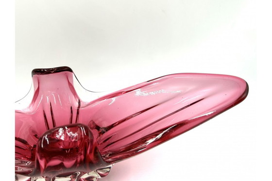 Image 1 of Rosa Glastablett, Italien, 1970er Jahre