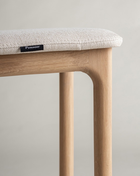 Image 1 of 2 tabourets de bar Rocco neufs – 79 cm – Chêne massif – Charlie Pommier