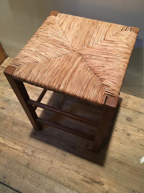 Taburete Mulched – Madera, Vintage (photo 4 of 6)