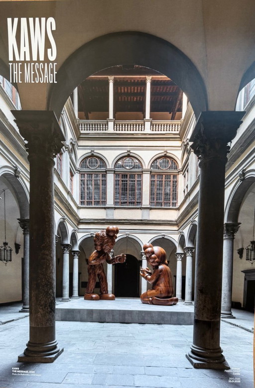 Kaws The Message, ...... Met Dank Aan Fondazione Palazzo Strozzi, Florence, Italië
