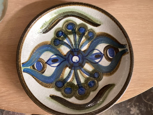 Mid-Century Large Danish Studio Potters Bowl or Wall Plate by Noomi Backhausen for Søholm, 1960s. – schalen, Ceramic