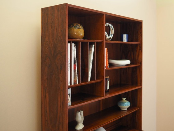 Image 1 of Boekenkast van palissanderhout, Deens ontwerp, jaren 70, vervaardigd door Hundevad.