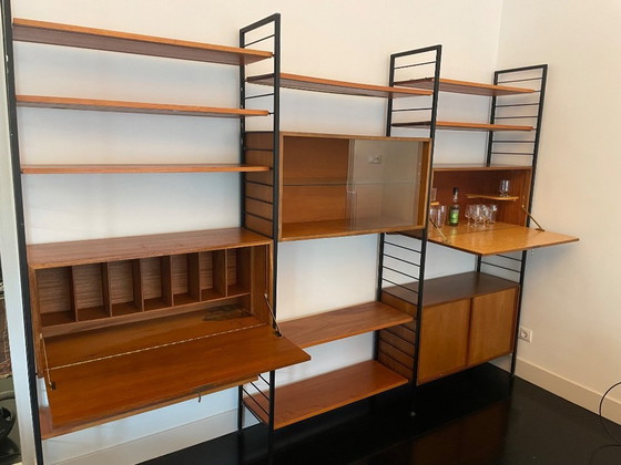 Image 1 of Sistema di scaffalature Staples Ladderax – anni '60