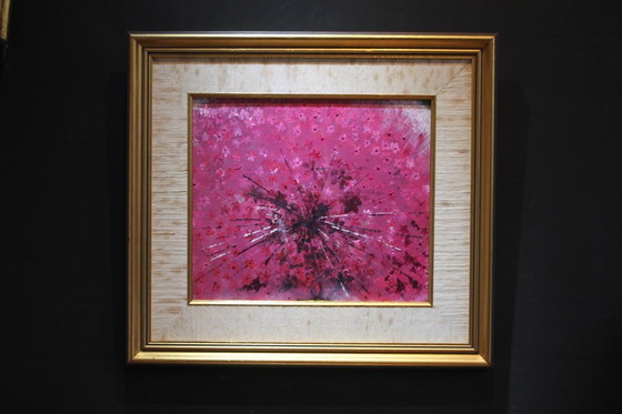 Image 1 of Abstract , Acrylic Painting. PinK Poodle by D Gordon