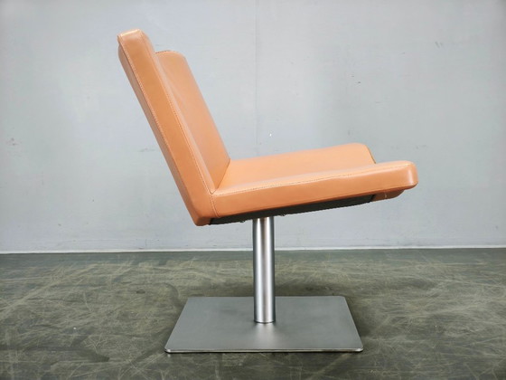 Image 1 of Poltrona lounge Wave in pelle di Peter Maly per Tonon Italia, anni '90.