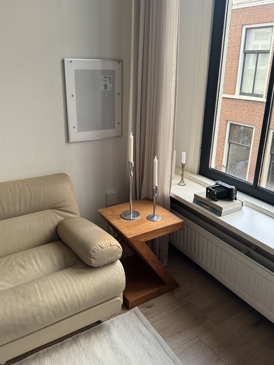 Image 1 of Vintage leather sofa cream