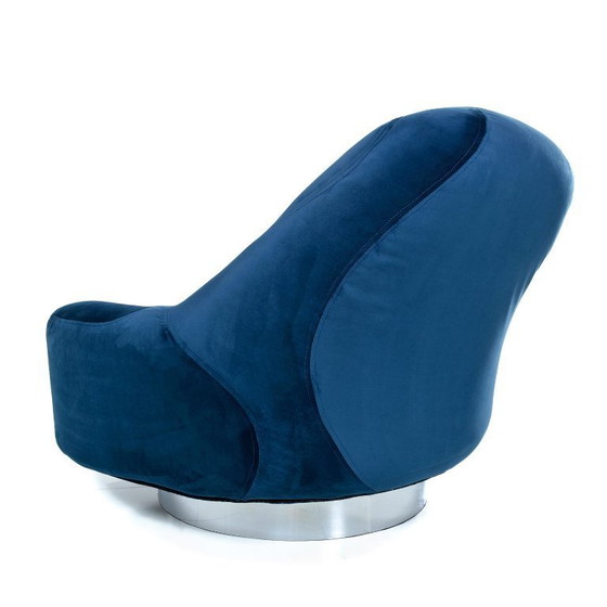 Image 1 of Silla giratoria italiana Guido Faleschini restaurada para Mariani