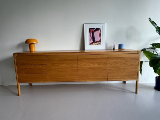 Sav & Økse Rikke credenza in rovere, laccata opaca, Credenze alte, Legno, Beige (foto 2 di 5)