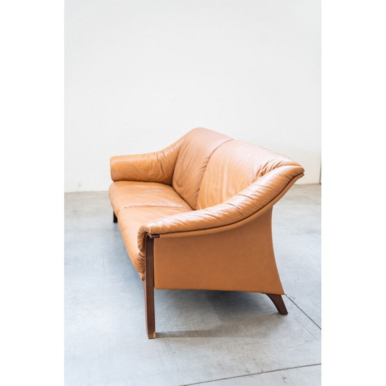 Image 1 of Vintage Frau sofa in cognac-colored leather, 1980-1990