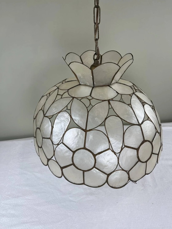 Grande suspension en nacre – Brass, Art Nouveau (photo 12 of 12)