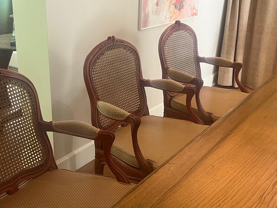 Image 1 of 10x beautiful Louis XV (dining room) chairs