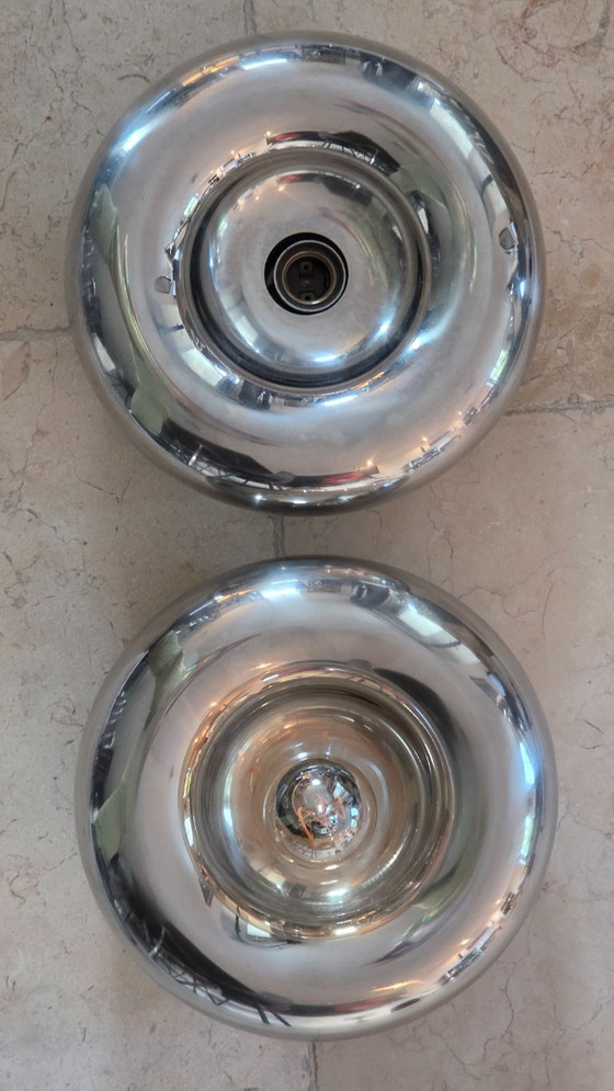 Lampes design 2x Luci Cinisello Milano APL 449 – Appliques murales, rvs (photo 4 of 6)