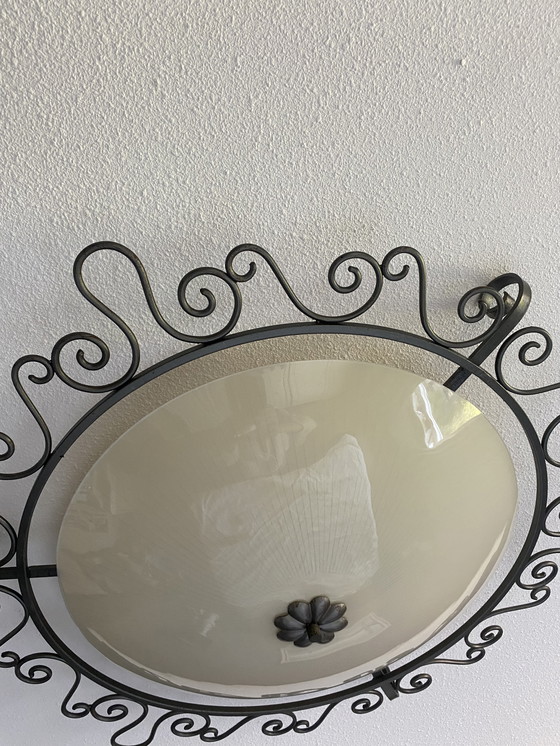 Image 1 of Vintage glazen Plaffoniere jaren 60