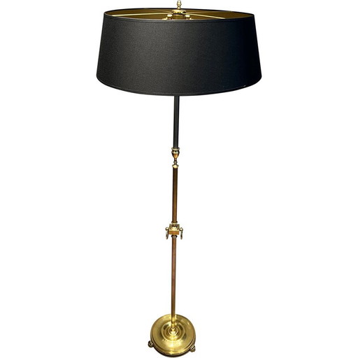 Vintage messing vloerlamp, 1940