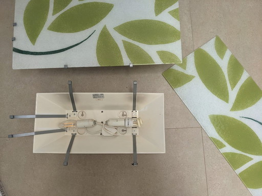 Set of 2 IKEA Gyllen wall lamps - stylish design with leaf pattern (56x26 cm)
