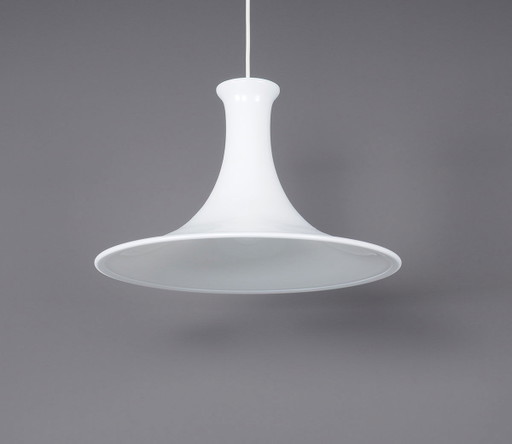 Holmegaard Lampe suspendue en verre opalin blanc Mandarin
