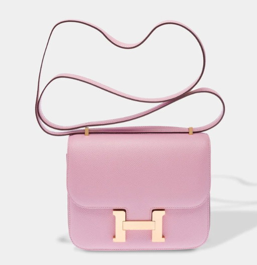 Sac HERMES Constance en Cuir Violet - 103409