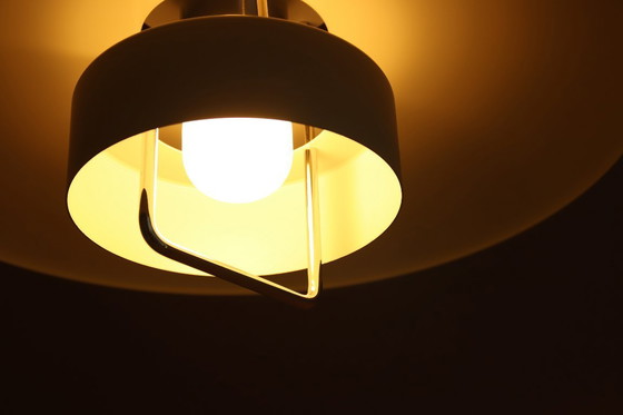 Image 1 of large gray Danish vintage design LAMP Lyskaer Belysning MCM