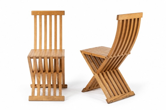 Set di 4 sedie pieghevoli Tomasa – Simon Gavina/Cassina, anni ’80 – Wood (photo 5 of 5)