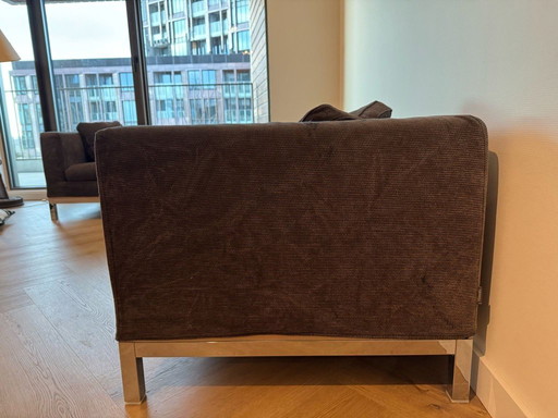 Minotti hoekbank met originele stof