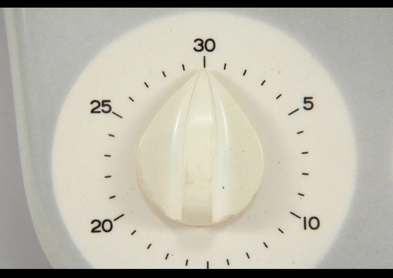 Image 1 of Orologio da cucina Junghans vintage, orologio da parete in ceramica con movimento al quarzo