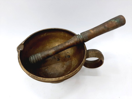 Antique Bronze Mortar and Pestle