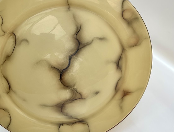 Image 1 of Plafonnier Art déco avec décor fumé (env. années 1930)