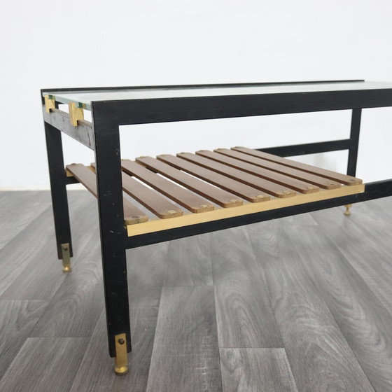 Image 1 of Sant'Ambrogio & De Berti houten salontafel uit de jaren 60, modern design