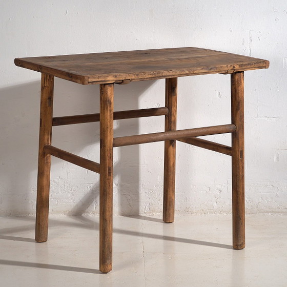 Grote antieke bijzettafel (ca. 1920) #34, Consoles, Hout, Bruin, Rustic (foto 20 van 21)