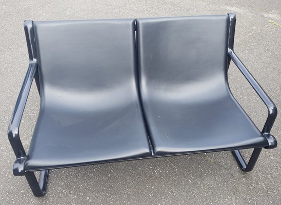 Image 1 of Sling Sofa Two-Seater In Black By Hannah-Morrison For Knoll