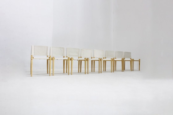 Image 1 of 8 chaises de salle à manger vintage Linda de De Pas, Durbino et Lomazzi pour Zanotta