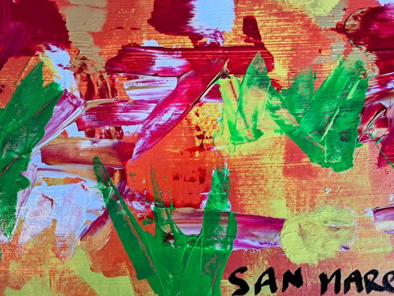 Image 1 of Enzo SAN MARCO - Strange Meadow - Artist's painting