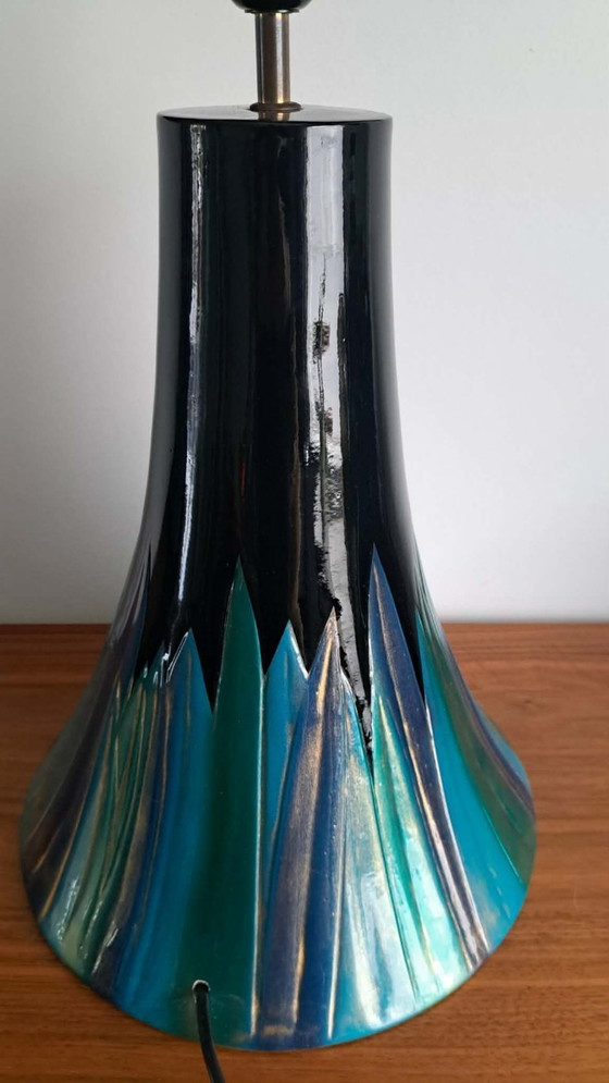 Image 1 of Ensemble de 2 lampes de table vintage « Lampe Etna » – L'eau Vive S.A. Belgique – Style moderne du milieu du siècle – Design bel