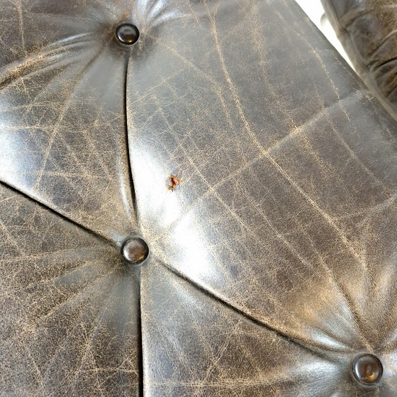 Image 1 of Vintage recliner armchair with footstool