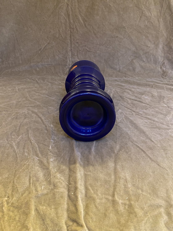 Image 1 of vintage Jasba Keramik Kerzenhalter XL Kerzenständer Blau Mid Century Modern, Allemagne de l’Ouest