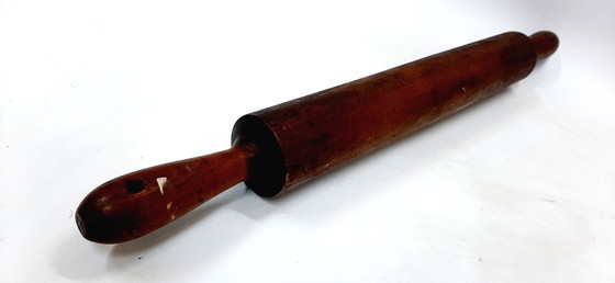 Image 1 of Antique Primitive Wooden Rolling Pin