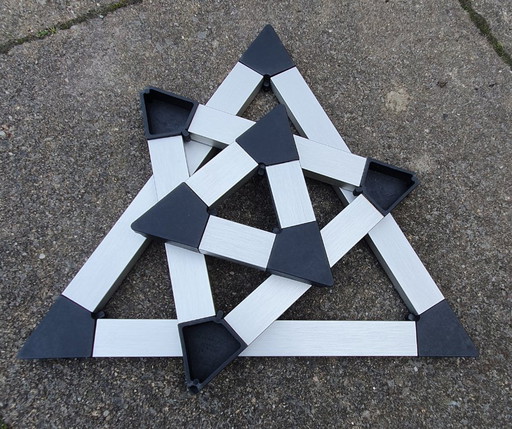 3 dänische Design-Untersetzer von Jorgen Meldgaard für MENU, 1980er Jahre