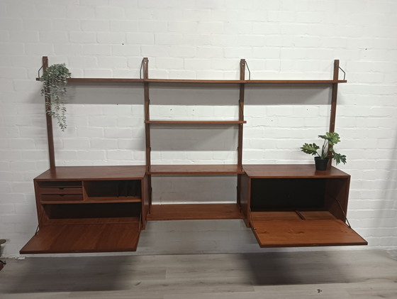 Image 1 of Mueble de pared modular Poul Cadovius, teca, Dinamarca