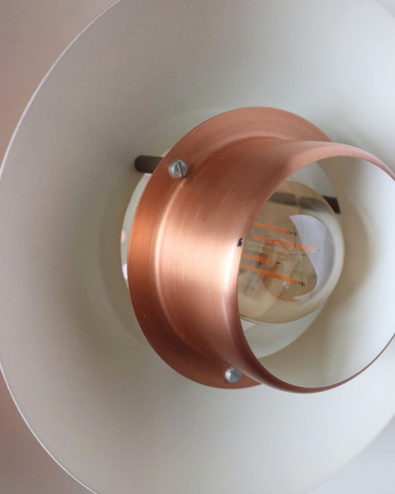 Vintage Danish Copper Pendant Lamp Formlight – Fog & Mørup, Metal (photo 13 of 14)