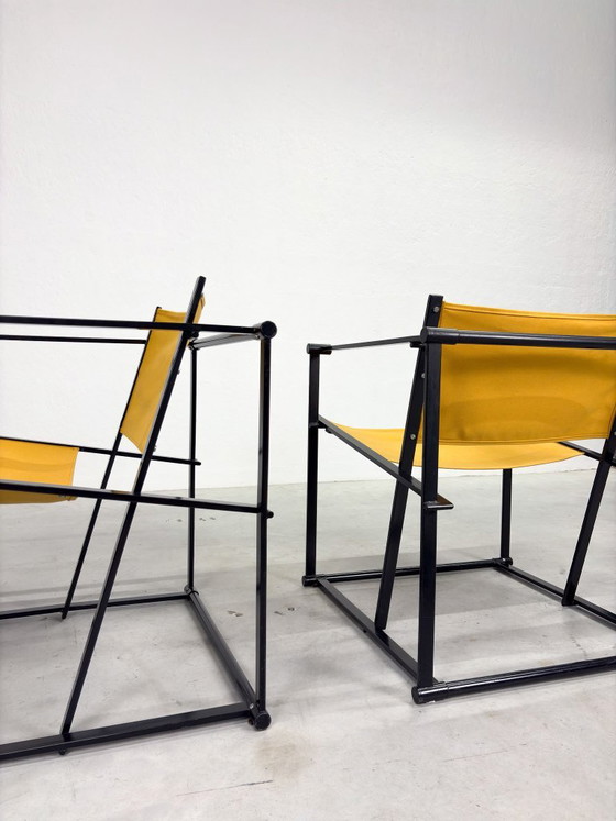 Set 'FM60' Armchairs by Radboud van Beekum for Pastoe – Canvas, Iron (photo 11 of 20)