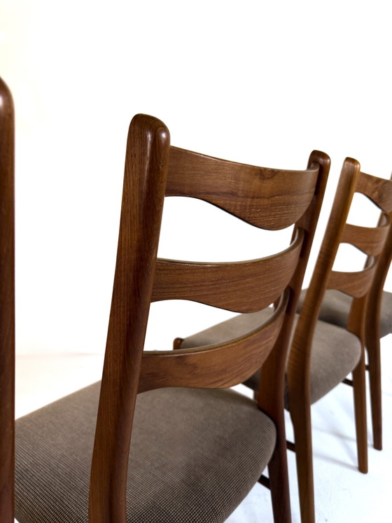 Image 1 of 6x vintage eetkamerstoel, Arne Wahl Iversen ‘60
