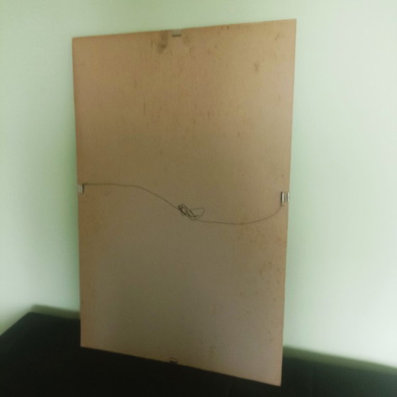 Image 1 of Póster retromóvil original firmado a mano de 1986 - François Bruère - enmarcado detrás de un cristal.