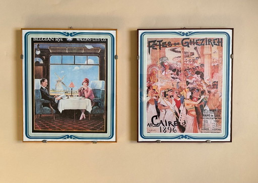 Un paio di immagini pubblicitarie ferroviarie d'epoca