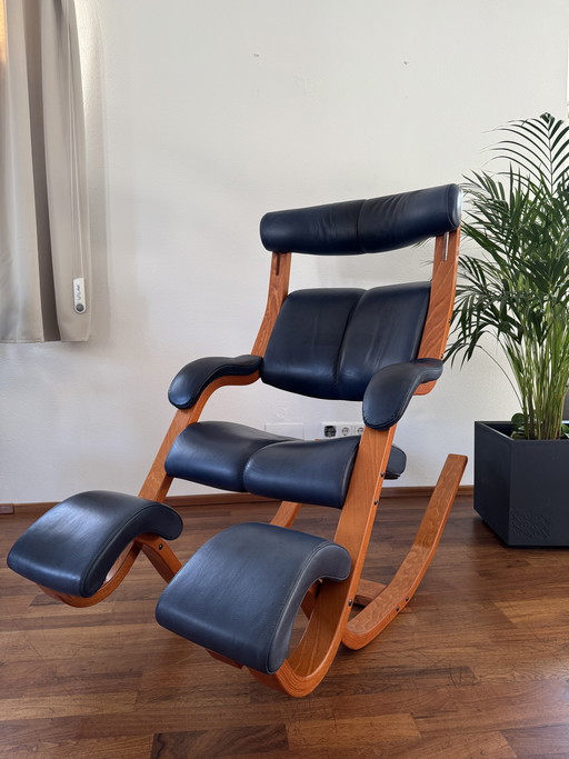 Stokke Gravity relaxstoel van Peter Opsvik - leer