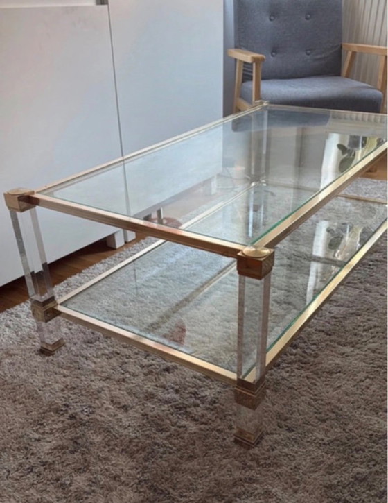 Vintage coffee table french design – Pierre Vandel, Chrome (photo 5 of 6)