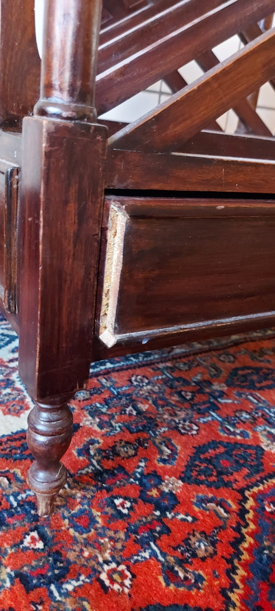 Image 1 of Mahoniehouten literatuurbak Canterbury